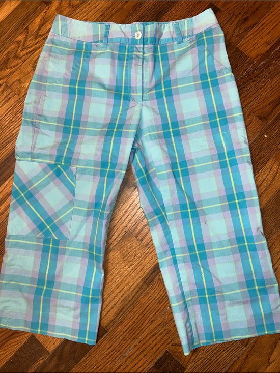 Lilly Pulitzer Pants - Lilly Pulitzer Pastel Plaid Women’s Bermuda Shorts - Aqua, Pink, Yellow Size 2P